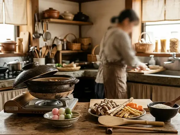 土鍋で炊く本格和食：季節の炊き込みご飯の作り方